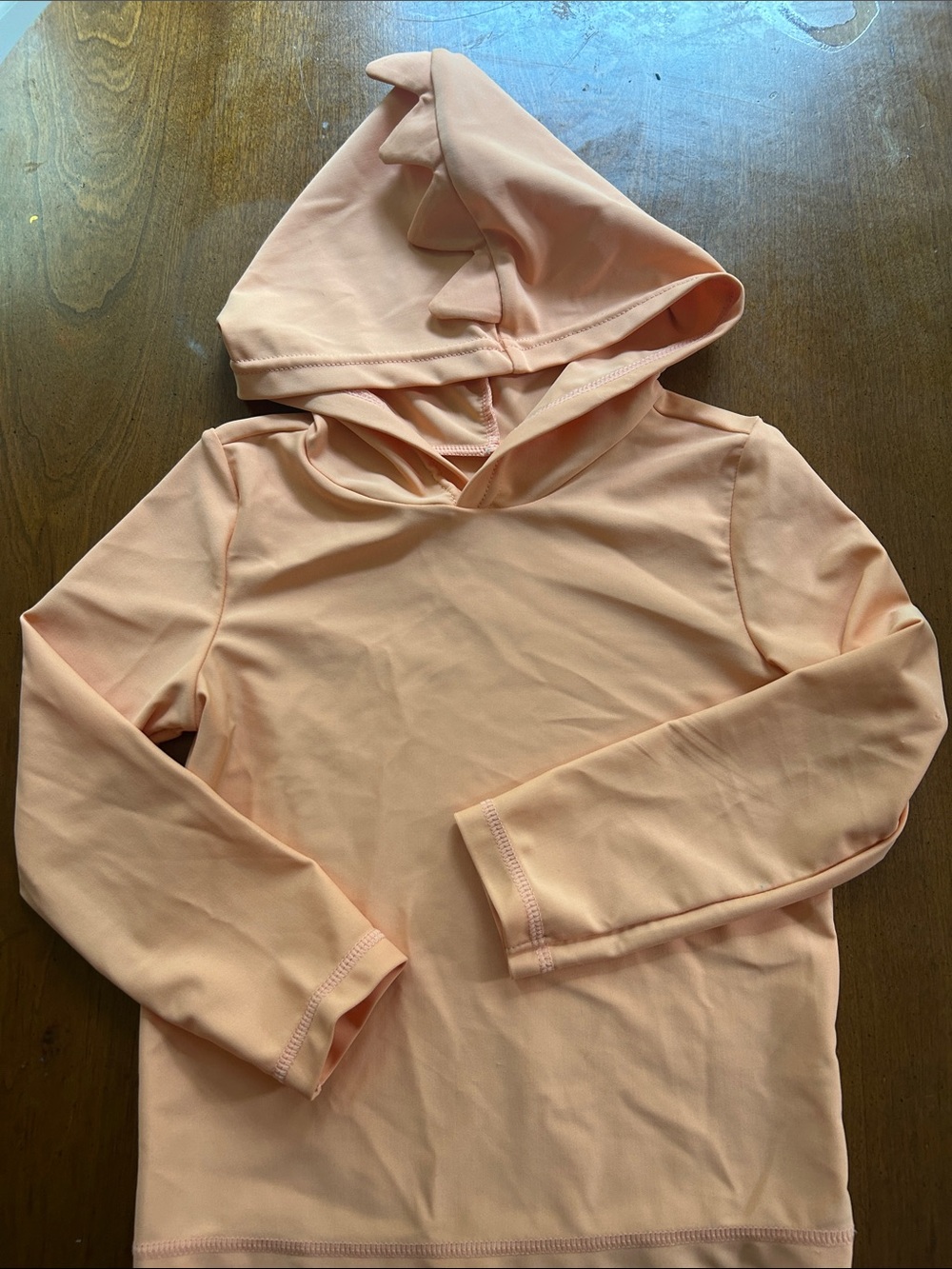 Carter's Peach Hooded Top with Dino Spikes